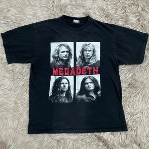 Megadeth Band Graphic Black Tee - Short Sleeve